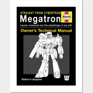 Megatron Haynes Manual Transformers Posters and Art